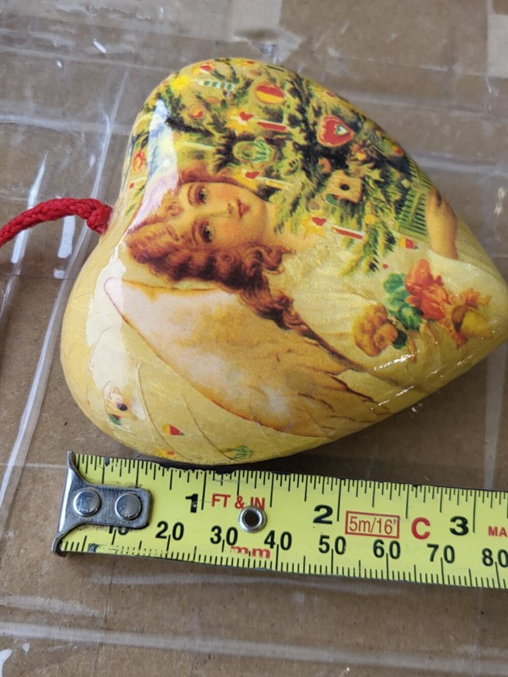 Old Fashioned Decoupage Paper Mache Xmas Ornaments Old World Santa (6) in box - Picture 9 of 13